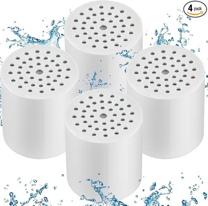 4 Pack 15 Stage Shower Filter Replacement Cartridge Filter by Cenipar