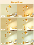 BOHON Clip on Light, 10W 38 LED Desk Lamp - Image 2