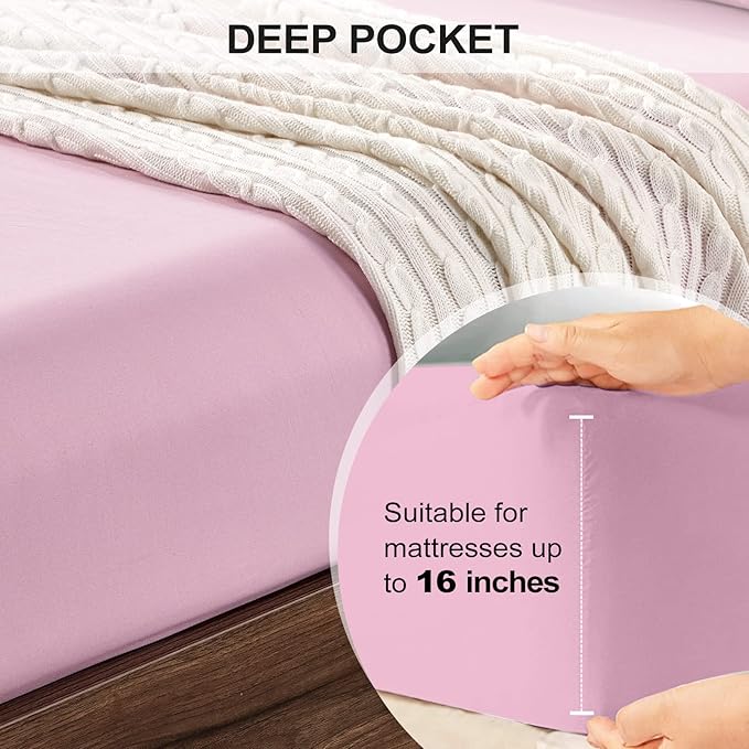 FreshCulture Twin XL Fitted Sheet Only 2 Pack - Image 4
