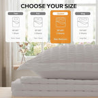 Cozyide Light Grey Duvet Cover Queen, 3 Pieces Bedding Duvet Covers, Soft - Image 3