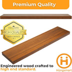 HÜNGSMART 48 Inch Wooden Floating Shelf – Supports 300lbs – Carpenter Designed - Image 4