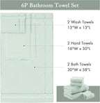Madison Park Turkish 100% Cotton 600Gsm Luxury Premium Thick Soft Absorbent - Image 7