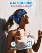 LC-dolida Sleep Headphones Headband Bluetooth 5.4, Sports Headband Earphones - Image 2