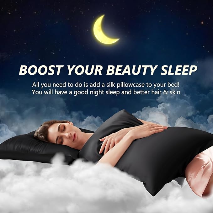 Silk Pillow Cases Queen Size 100% Mulberry Silk Pillowcase - Image 3