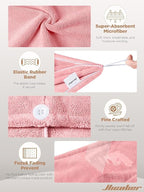 Hicober Microfiber Hair Towel, Drying Hair Wrap Towels - Image 3