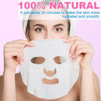 VESPRO 100 Pack Collagen Essence Sheet Facial Masks, Bulk Face Masks Skincare - Image 6