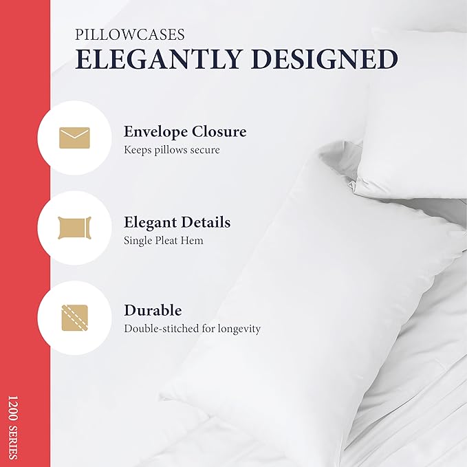 100% Egyptian Cotton Sheets California King Size - Image 5