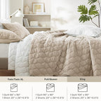 Comfort Spaces King Quilt Set Modern Reversible Ogee Coverlet King Bedding Set - Image 7