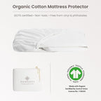 Bioweaves Organic Cotton Jersey Waterproof Mattress Protector King | 76" x 80" - Image 2