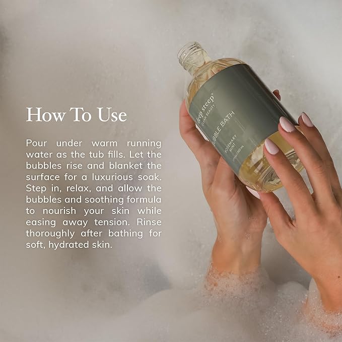 Deep Steep Bubble Bath, Fresh Lavender, 10 oz – Soothing Soak - Image 6