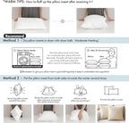 MIULEE 18x18 Inches Pillow Inserts Pack of 2, Decorative Throw Pillow Inserts - Image 2