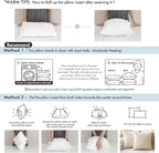 MIULEE Throw Pillow Insert Premium Pillow Stuffer Sham Square - Image 7