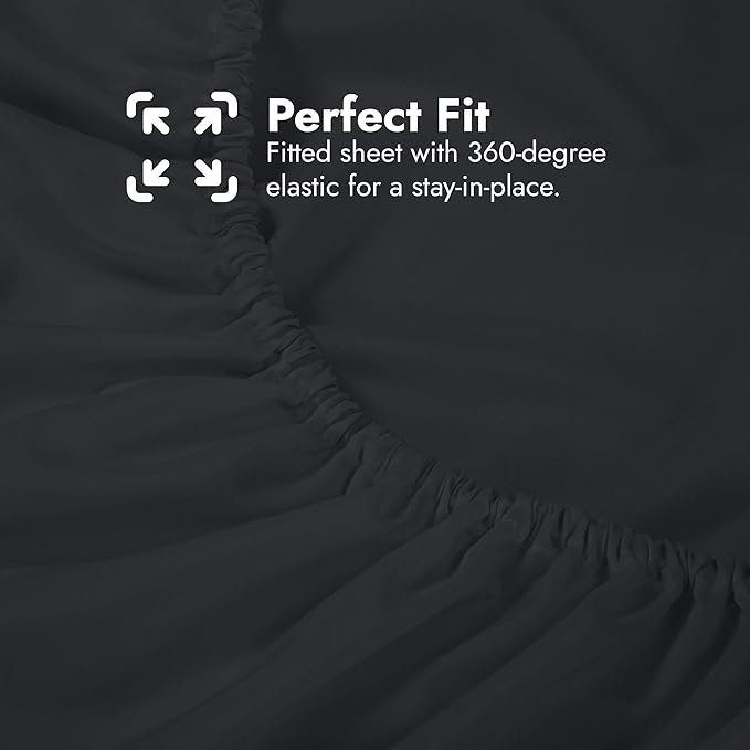 Royale Linens Extra Deep Pocket Twin Fitted Sheet Only - Image 6
