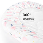 Yoofoss Bassinet Sheets for Baby, Baby Delight, Angelbliss, Soft Breathable - Image 7