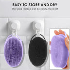 RamPula Silicone Body Scrubber, Silicone Loofah, Quick-Dry Exfoliating Body - Image 3