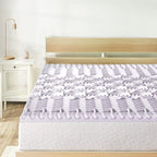 Mellow 1.5 Inch 5-Zone Memory Foam Mattress Topper, Soothing Lavender Infusion - Image 2