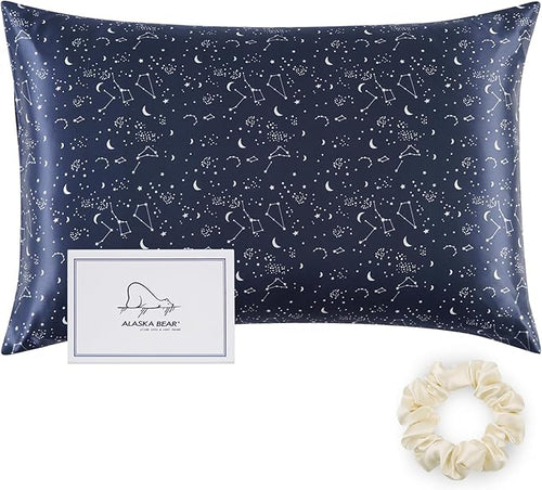 ALASKA BEAR Silk Pillowcase Envelope Closure, 22 Momme 100 Percent Long Overlap by ALASKABEAR