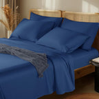 LBRO2M 1000 Thread Count 100% Egyptian Cotton Sheets Set 6 Piece Sets Queen Bed by LBRO2MBedding