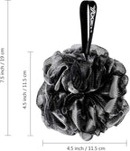 Yoget Bath Loofah Sponge, 4 Pack Black 60G Shower Mesh Ball Soft Pouf Body - Image 2