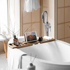 Bamboo Bathtub Tray Caddy - Image 3