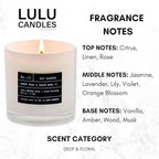Lulu Candles | Amber, Rose & Sheer Musk II | Luxury Scented Soy Jar Candle | - Image 2