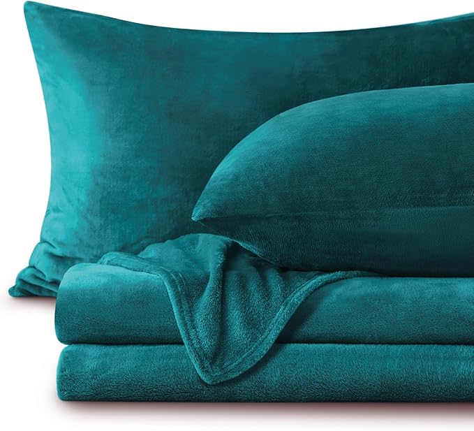 BEDELITE Flannel Sheets Full Size Teal by BEDELITE