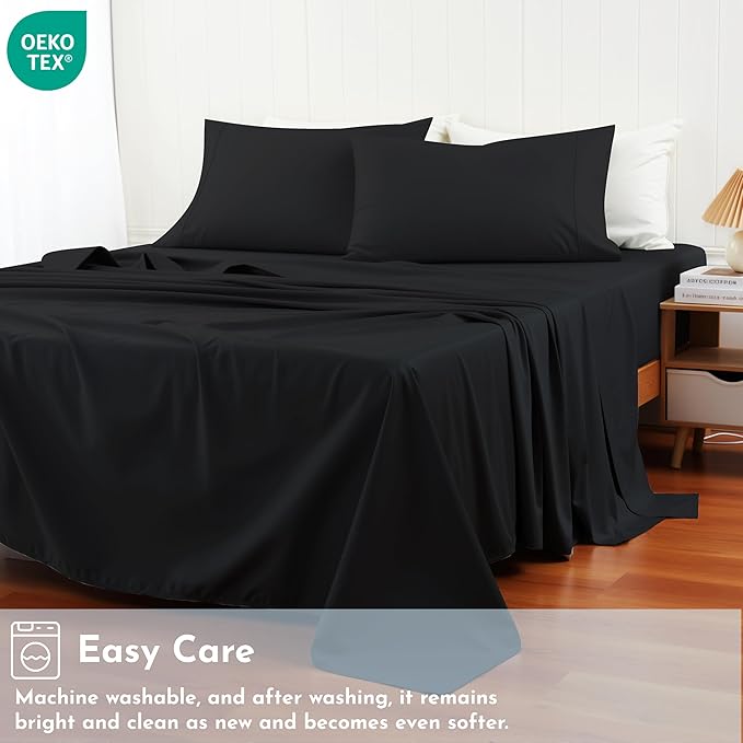 Cotton Flat Sheets Only, 600 TC 100% Cotton Flat Sheet Top Sheet Only, Full - Image 8