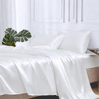 MR&HM Satin Bed Sheets, King Size Sheets Set by MRHM