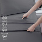 Cotton Full Flat Sheet Only, 600 Thread Count 100% Egyptian Cotton Top Sheet - Image 3