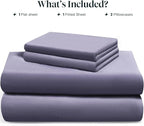 LuxClub Full Size Bed Sheets, 100% Rayon Derived from Bamboo Cooling Sheets - Image 2