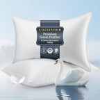 COZSINOOR Goose Feather Pillows Queen Size by COZSINOORBEDDING