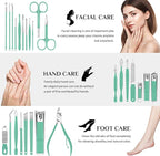 MINKINH Travel Manicure Set 26-Piece, Portable Nail Clippers Kit - Image 4
