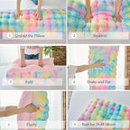 Luxury Shaggy Faux Fur Body Pillow, Fluffy Bed Pillow - Image 7