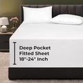 Royale Linens Extra Deep Pocket Twin Fitted Sheet Only by ROYALELINENS