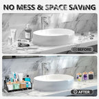 TuCao Marble Bathroom Countertop Organizer, Toothbrush Holders - Image 3
