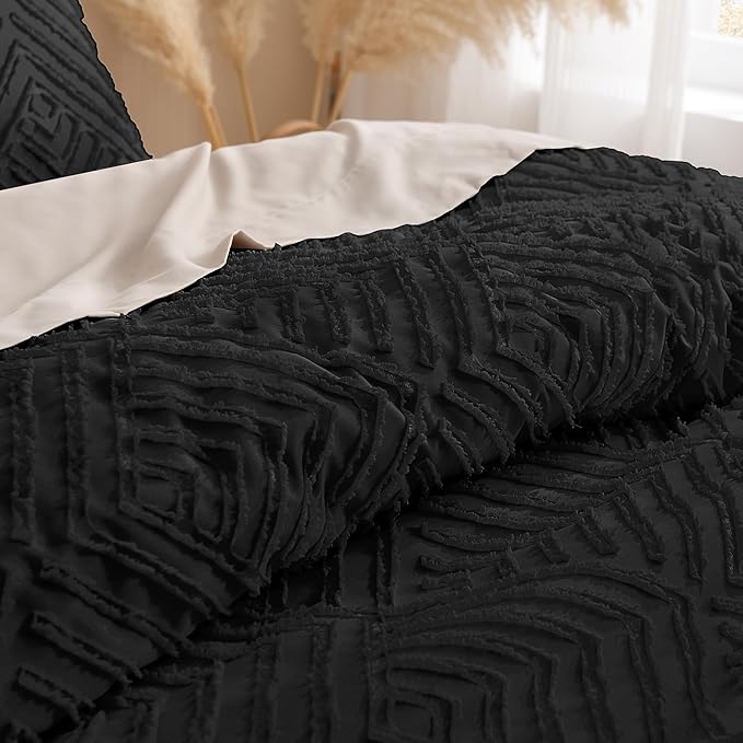 Andency Black Comforter King Set, 3 Pieces Boho Bedding Set & Collections - Image 5