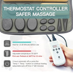 Massage Stones Set with Warmer Kit Hot Rocks Bamboo - Image 3