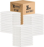 ZUPERIA White Bath Towels Bulk 36 Pack by Zuperia