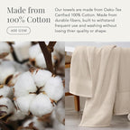 NY Loft 100% Cotton Bath Towel 4 Pack | Super Soft & Absorbent Quick-Dry Bath - Image 4