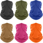 Fuinloth Neck Gaiter, 6 Pack Cooling UV Protection Bandana Face Mask Gator Scarf by fuinloth