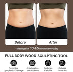 Wood Therapy Massage Tool for Belly Fat, Wooden Meridian Massage Body Brush for - Image 5