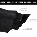 Borje Black Disposable Face Mask 50 Pcs Black Face Masks 3 Ply Protection Masks - Image 2