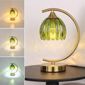 Tulip Table Lamp with 5200mAh Battery & Touch Control, Cordless Lamp with 3 by Shenmoyl