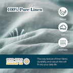 Simple&Opulence Body Pillow Cover 20" x 54", 100% Pure Linen, Ultra Soft and - Image 3