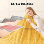 greenoak Heated Blanket Electric King Size 100"X90" Dual Control, Heating - Image 6