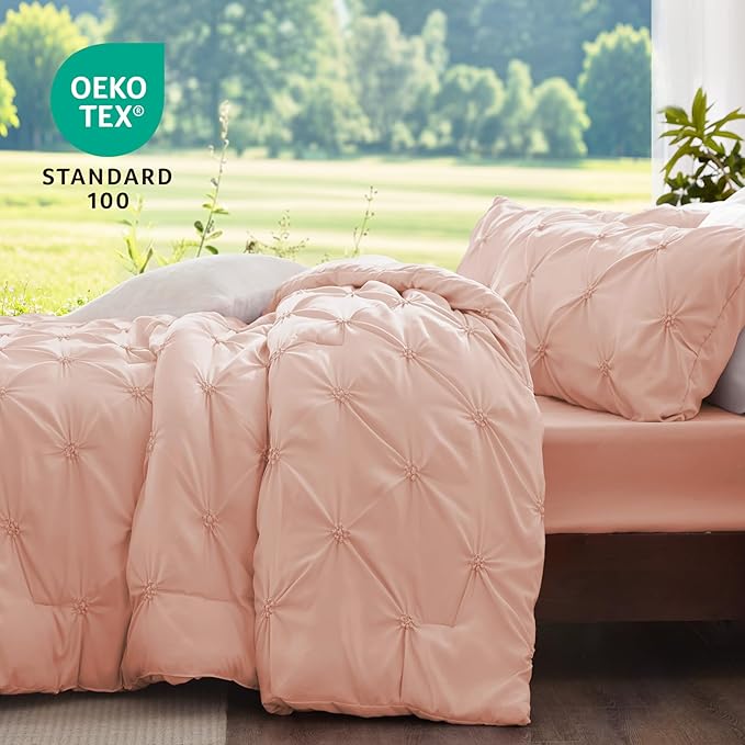 BEDELITE Dusty Pink Queen Comforter Set - Image 3