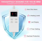 Pink Heating Pad for Gifts Soothing Heat Therapy for Women & Men, Perfect - Image 4