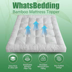 WhatsBedding 5 Inch Memory Foam Mattress Topper King Size - Image 4