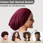 Satin Bonnet for Sleeping Night Cap, Adjustable Satin Lined Silk Bonnets Sleep - Image 8