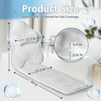 Poemland Luxury Thick Full Body Bath Pillows Mat & Cushion - Image 5